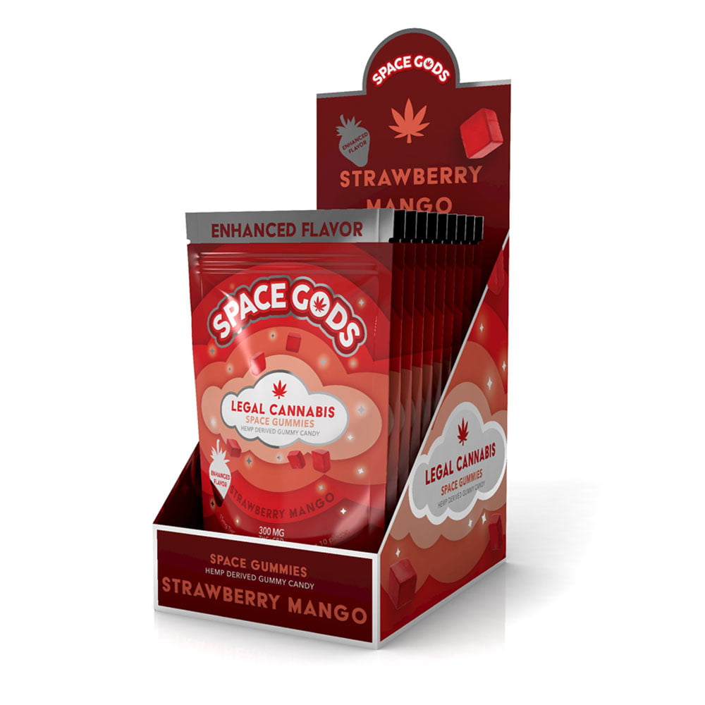 Space Gods Strawberry Mango | THC + CBD – 10pc