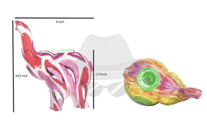 SRS487 Elephant Silicone Pipe