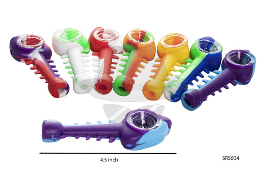 SRS604 FISH SKELETON SILICONE PIPE