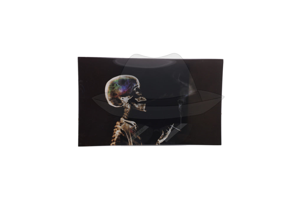 STR21802  M 10"x6" Glass Rolling Tray