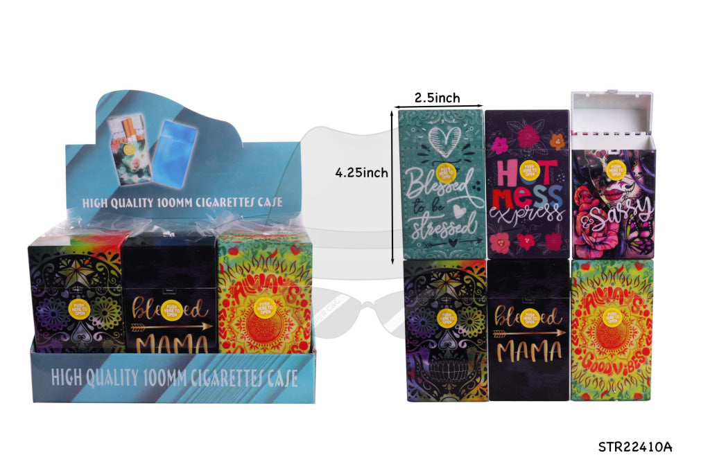 STR22410A 100mm Cigarette Case-12ct