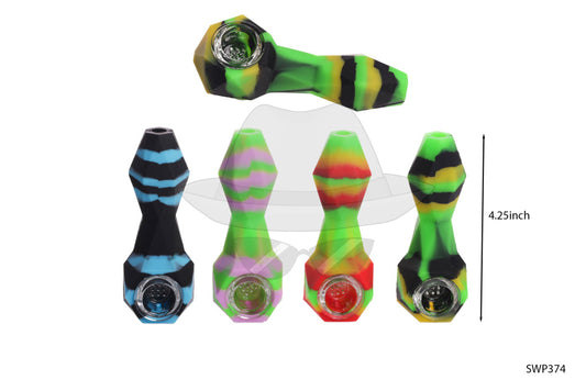 SWP374 Diamond Silicone Hand Pipe