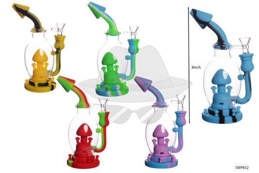 SWP652 Mushroom Silicone Water Pipe