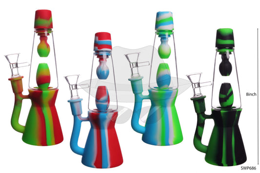 SWP686 Lava Lamp Silicone Water Pipe