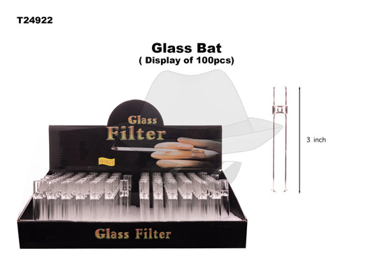 T24922  Glass Bat -100ct
