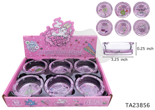 TA23856 GLASS ASHTRAY