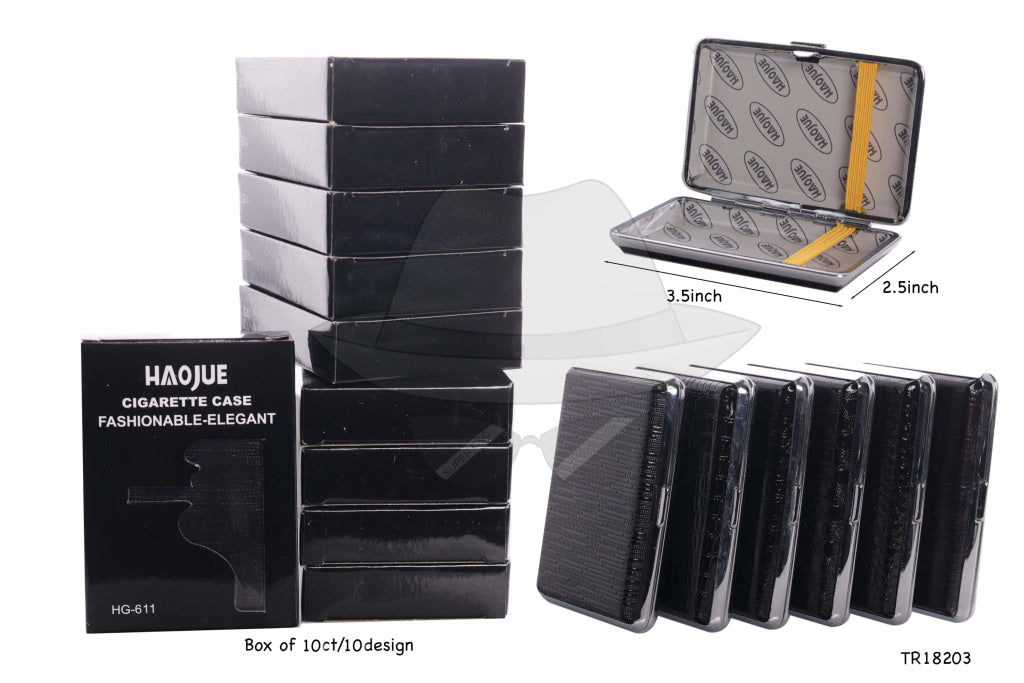 TR18203 Leather Cigarette Case-10ct