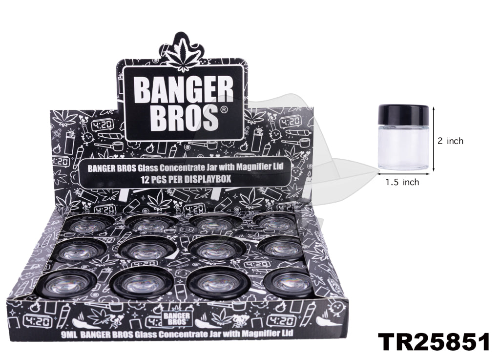 TR25851 Magnify Glass Jar Display of 12