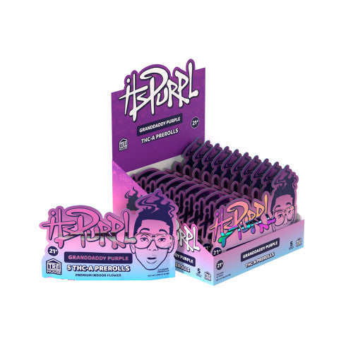 ItsPurpl Granddaddy Purple THCA Prerolls (10ct Display Box)