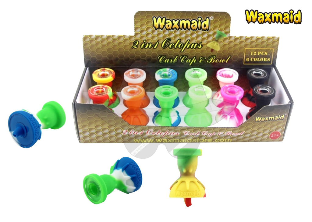 Waxmaid 2 in 1 Octopus Silicone Carp Cap & Bowl (Display of 12)