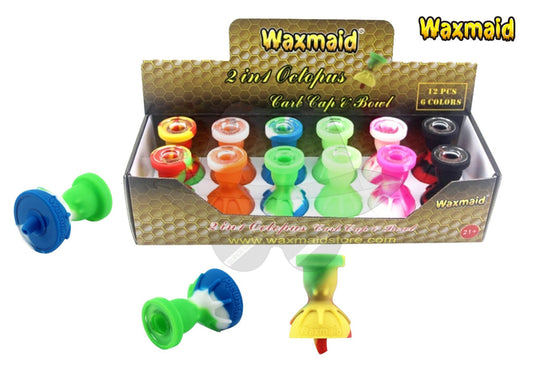 Waxmaid 2 in 1 Octopus Silicone Carp Cap & Bowl (Display of 12)