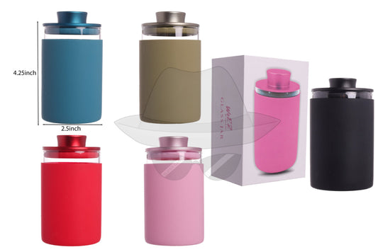 Weez Glass Jar w/ Silicone Cover