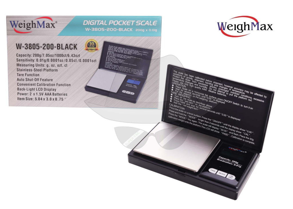WeighMax W-3805-200 Digital Pocket Scale  200g-0.01g