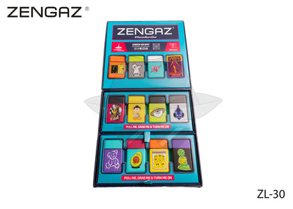 ZENGAS Single Flame Torch Lighter Cube Display - 48pcs