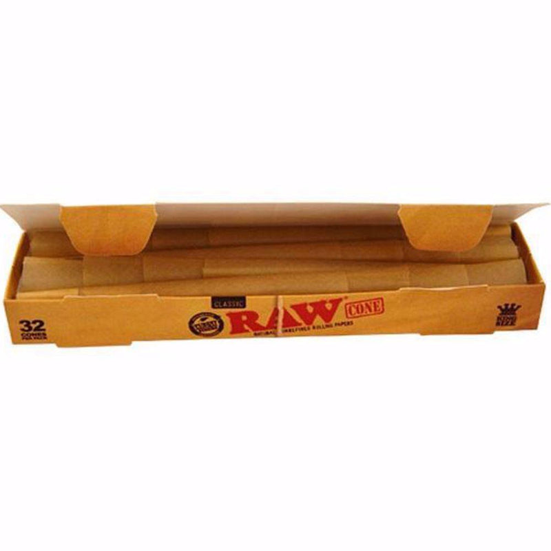 Load image into Gallery viewer, RAW CLASSIC KING SIZE PRE ROLLED CONES - 32 PACK

