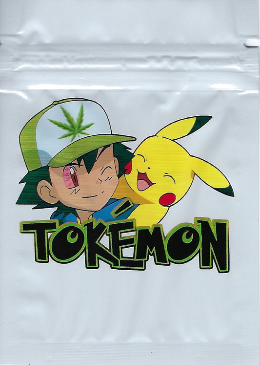 Tokemon Mylar Bags, 100bags/pk