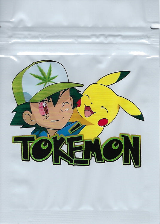 Tokemon Mylar Bags, 100bags/pk