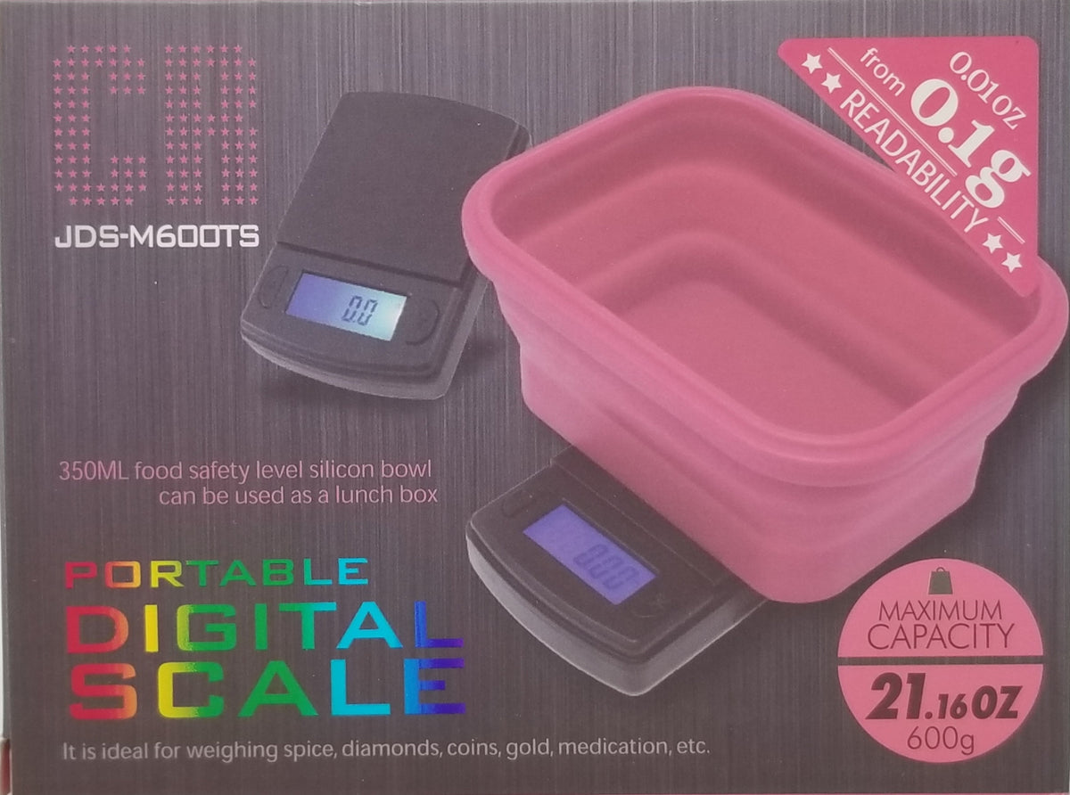 JDS-M600TS Portable Digital Scale w/ Silicon Bowl, 600g, 0.1g #A7