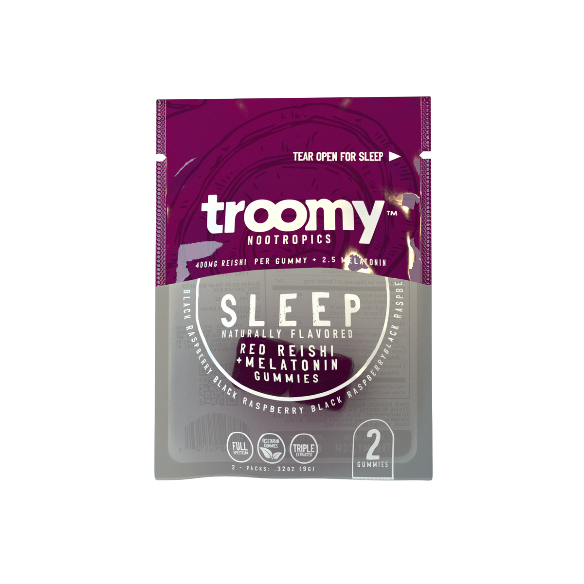 Sleep: Reishi + Melatonin Gummies (2-Pack)