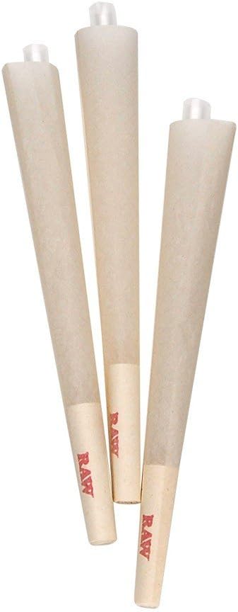 RAW Organic Unrefined Pre-Rolled Cone, 32 Count