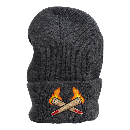 RAW Burning Cones Grey Beanie