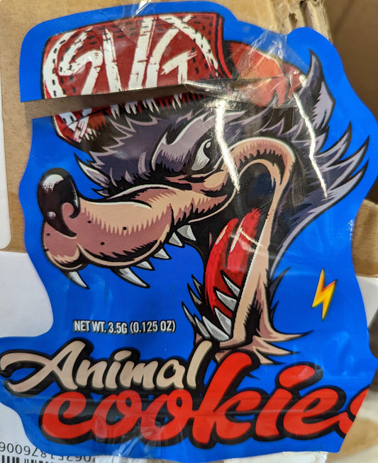 Animal Cookies Mylar Bags, 50bags/pk