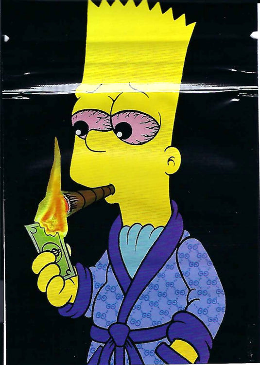 Bart Smoking Mylar Bags, 100bags/pk