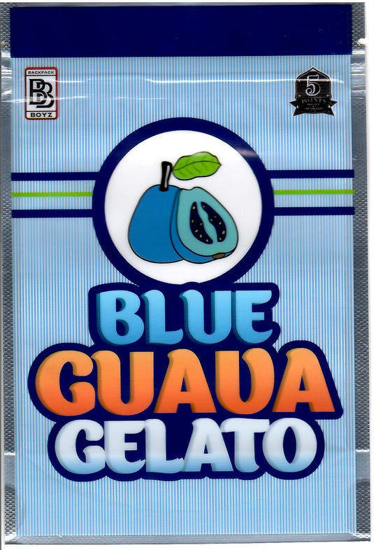 Blue Guava Gelato Matte Mylar Bags, 50bags/pk