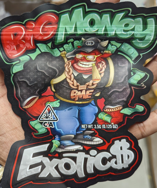 Big Money Exotics Mylar Bags, 50bags/pk