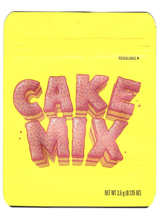 Cake Mix Matte Mylar Bags, 50bags/pk
