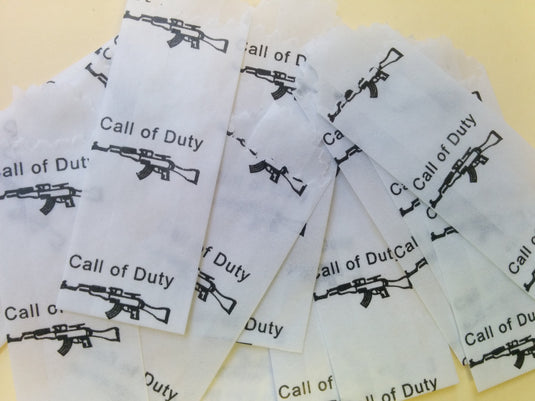 WAX GLASSINE BAGS- CALL OF DUTY