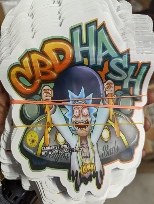 CBD Hash Mylar Bags, 50bags/pk