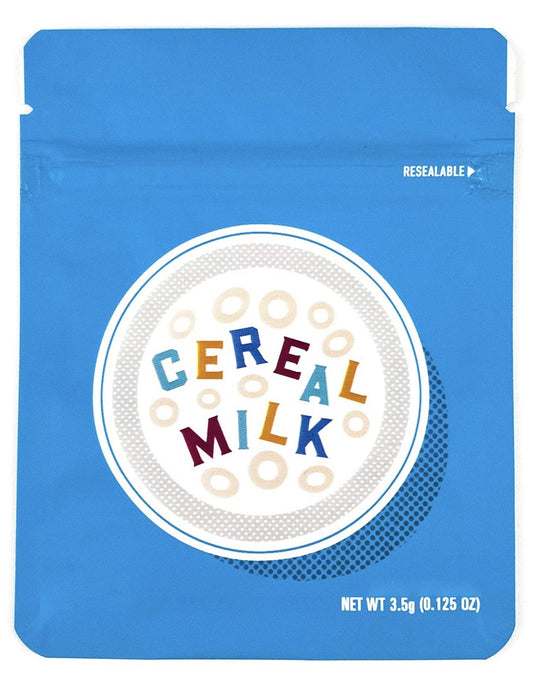 Cereal Milk Matte Mylar Bags, 50bags/pk