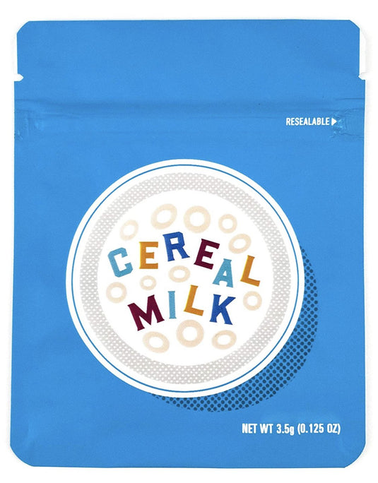 Cereal Milk Matte Mylar Bags, 50bags/pk