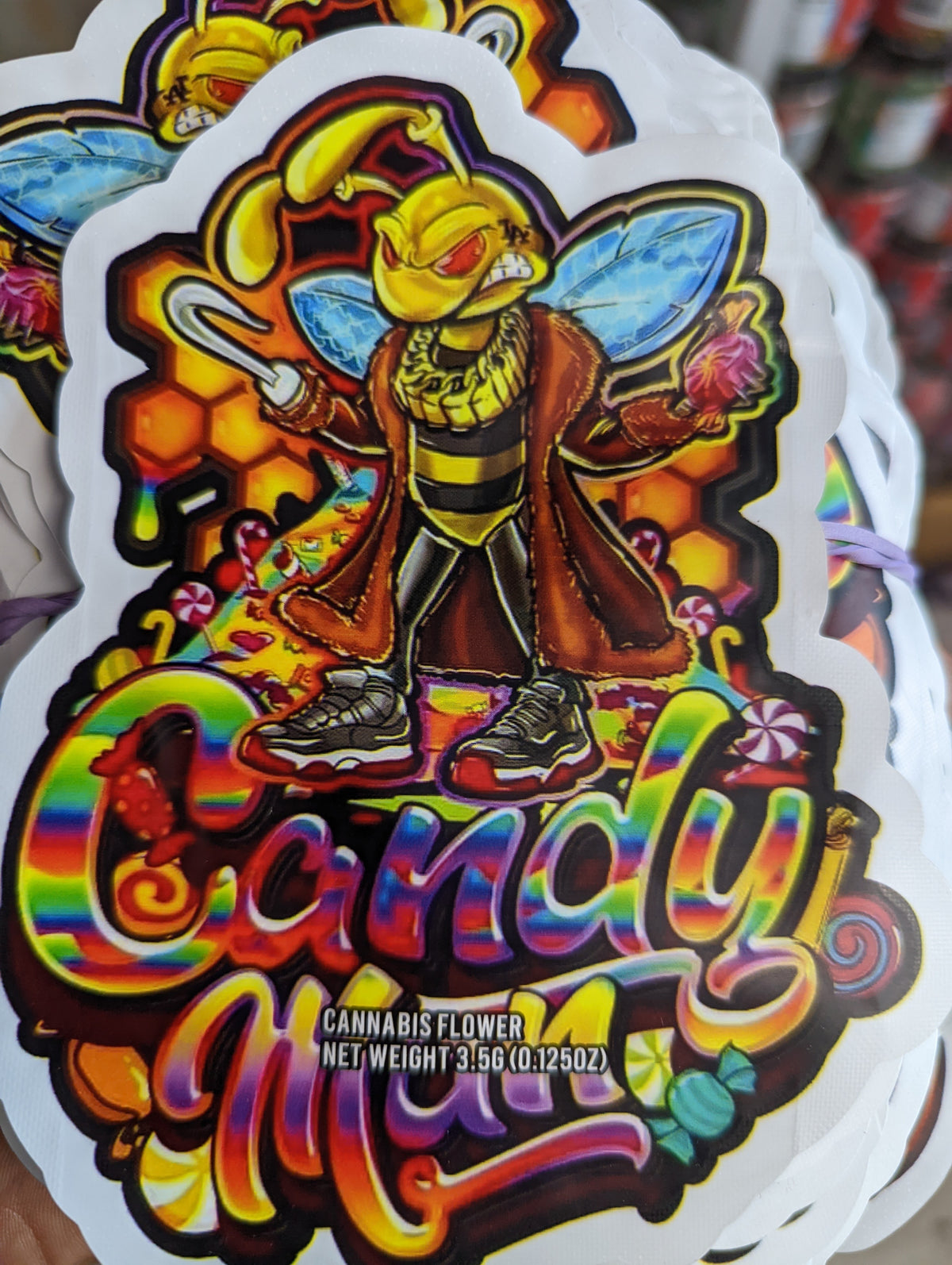 Candy Man Mylar Bags, 50bags/pk
