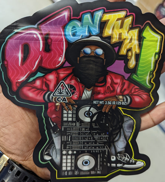 DJ On Tha 1 Mylar Bags, 50bags/pk