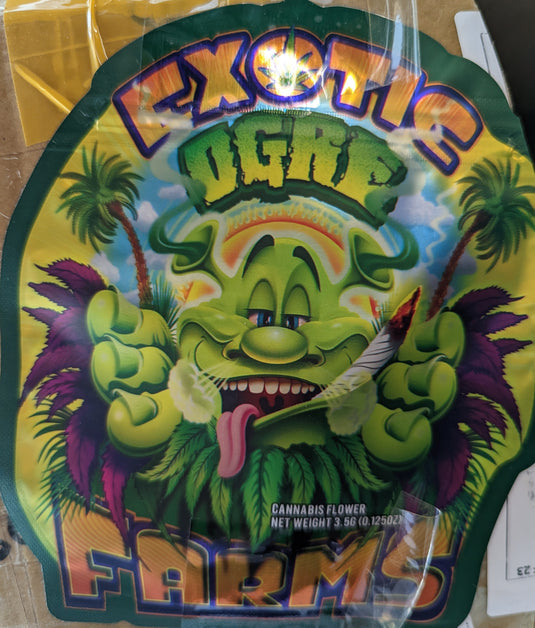 Exotic Ogre Farms Mylar Bags, 50bags/pk