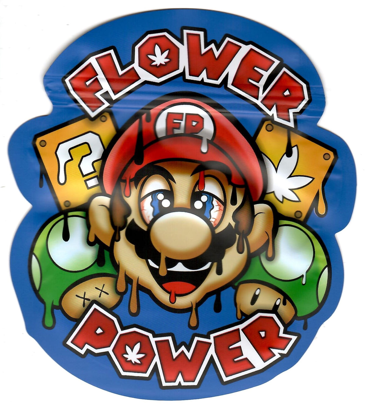 Flower Power Mylar Bags, 50bags/pk