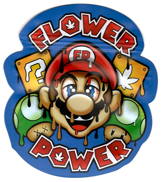 Flower Power Mylar Bags, 50bags/pk