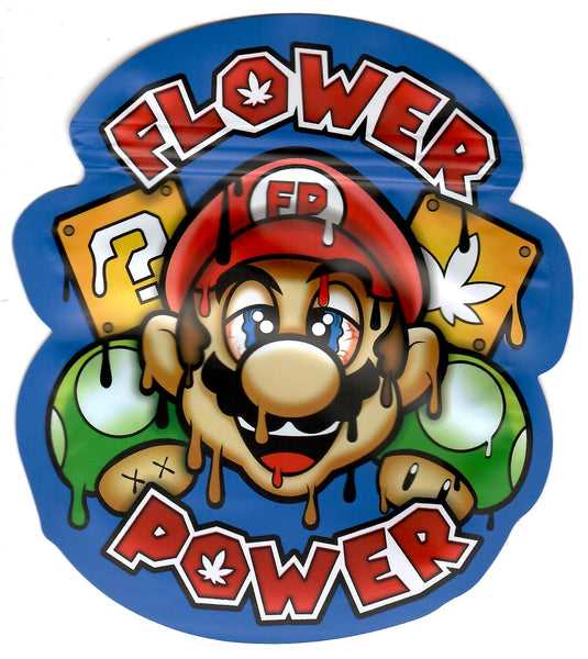 Flower Power Mylar Bags, 50bags/pk