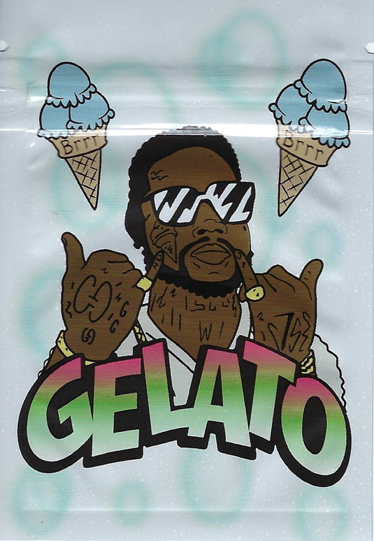 Gelato Gucci Mane Mylar Bags, 100bags/pk