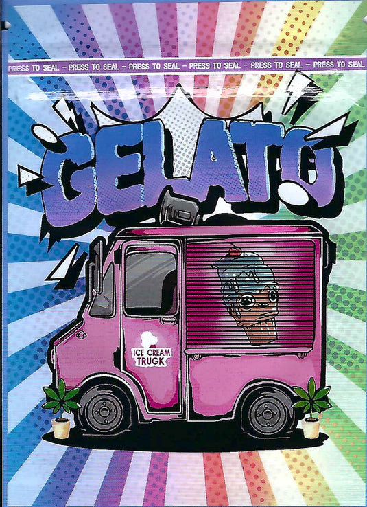 Gelato Ice Cream Mylar Bags, 100bags/pk