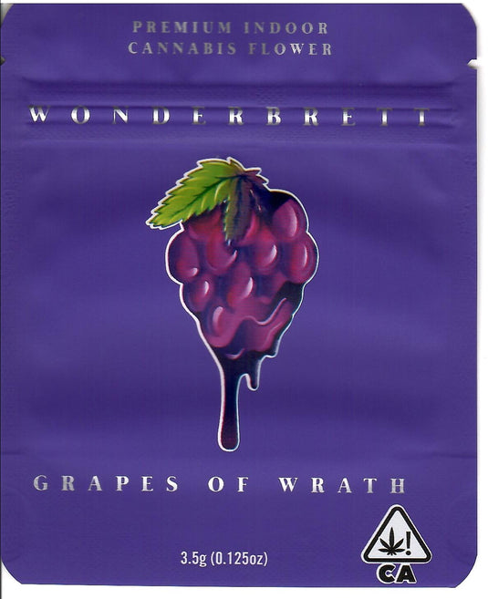 Grapes of Wrath Matte Mylar Bags, 50bags/pk