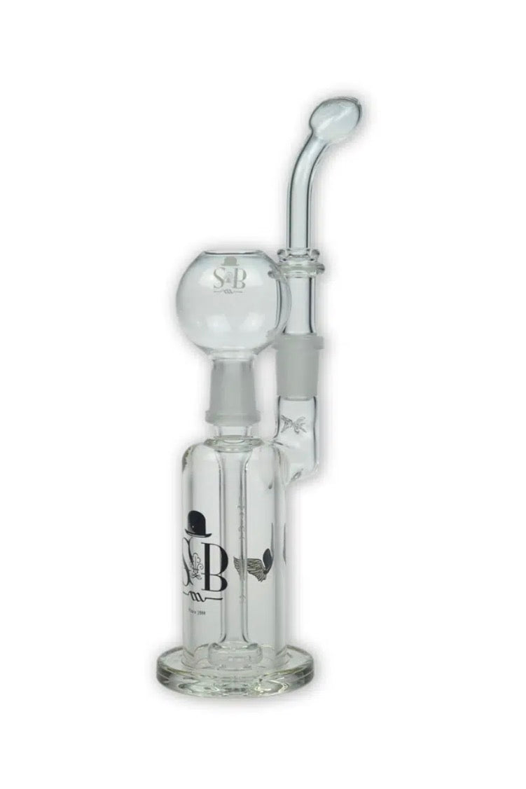 Sheldon Black Concetrator Bubbler 14mm M/Joint W/Dome