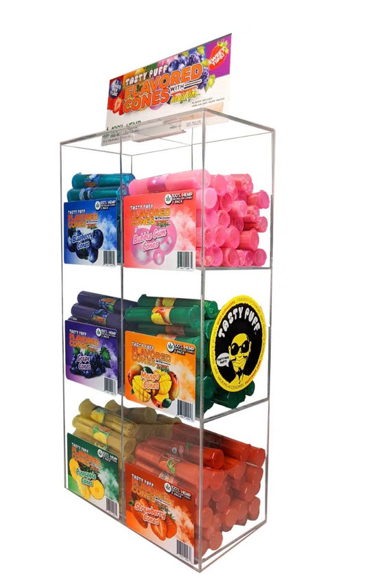 Tasty Puff — Flavored Cones w/Tasty Tips — 180ct Display 1