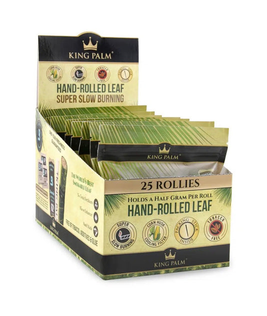 King Palm Wraps — Rollies w/Boveda — 25 per Pack / 8ct Display