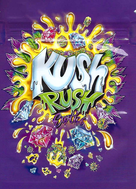 Kush Rush Mylar Bags, 100bags/pk
