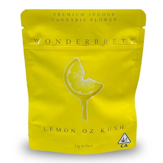 Lemon Oz Kush Matte Mylar Bags, 50bags/pk
