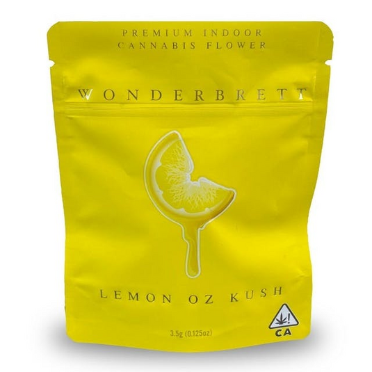 Lemon Oz Kush Matte Mylar Bags, 50bags/pk