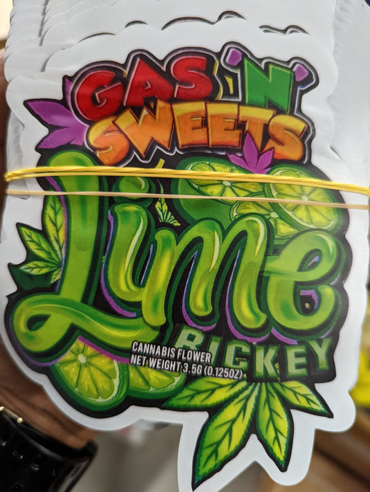 Lime Mylar Bags, 50bags/pk